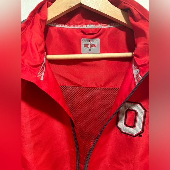 Ohio State Buckeyes Jacket Wind Breaker Campus Classics by The Oval Size: Medium - Picture 7 of 12